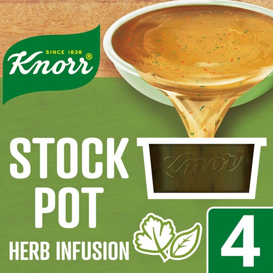 Knorr Herb Infusion Stock Pot 4 X 28G Tesco Groceries