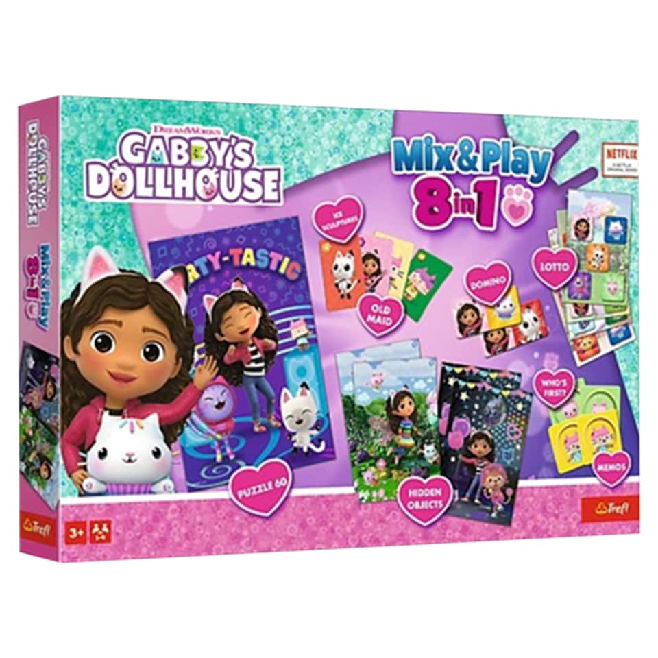 Dreamworks Gabby's Dollhouse Mix & Play 8v1 sada her