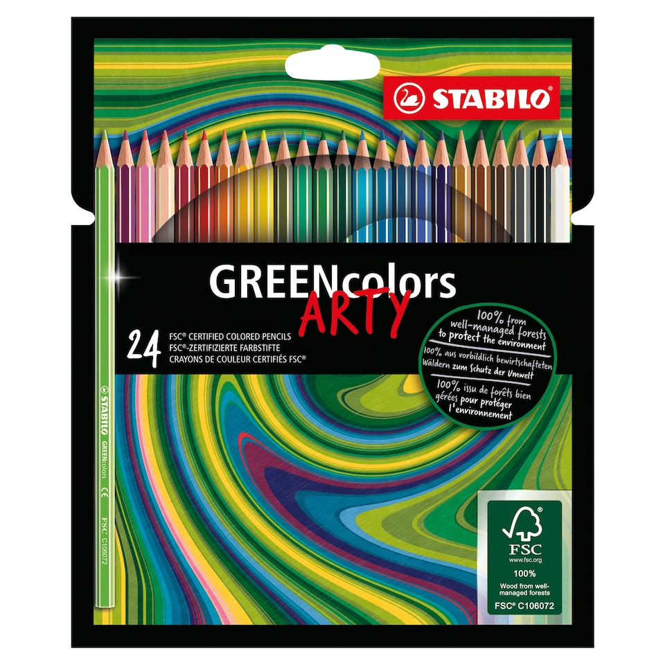 Stabilo GREENcolor környezetbarát színesceruza 24 db