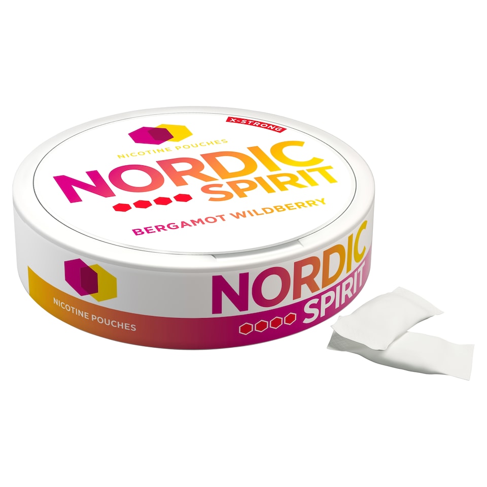 image 1 of Nordic Spirit 20 Bergamot Wildberry Nicotine Pouches 11Mg 13G