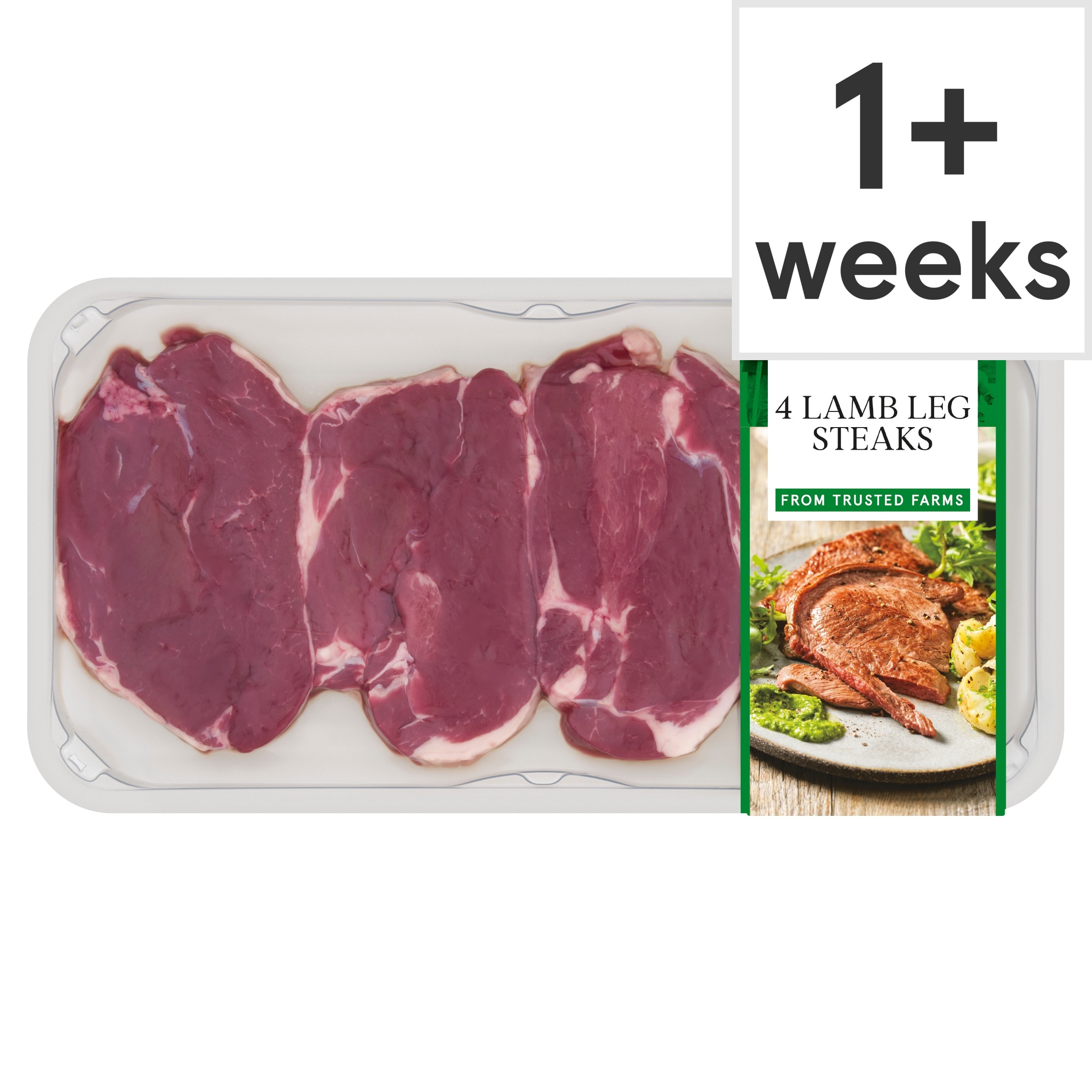 Tesco 4 Lamb Leg Steaks 400g