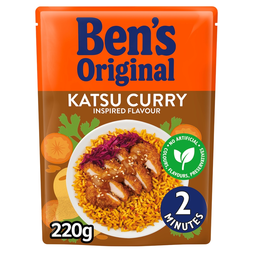 image 1 of Ben's Original Katsu Curry Microwave Rice 220G