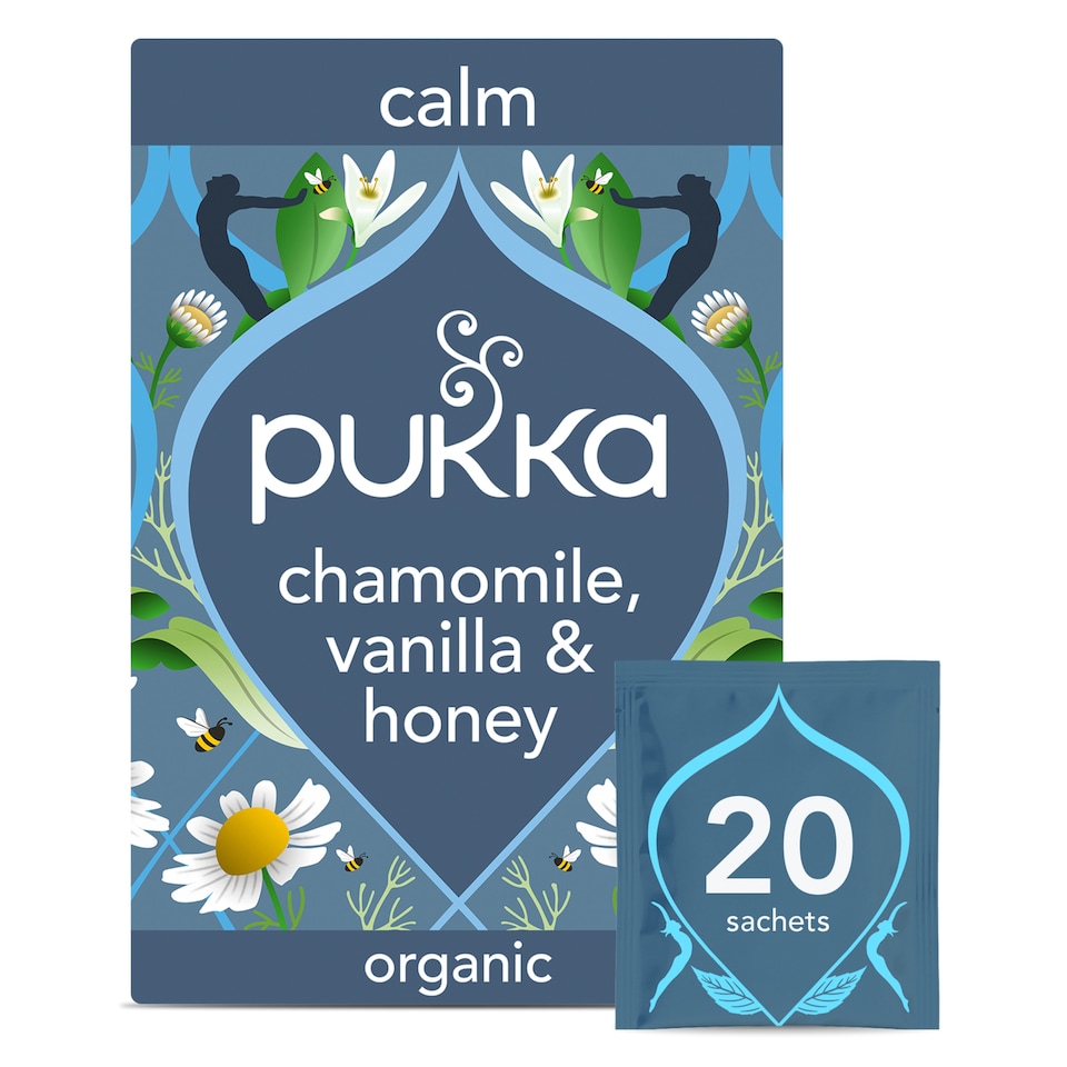 image 1 of Pukka Organic Chamomile, Vanilla & Manuka Honey Tea 20 Herbal Tea Bags 32g