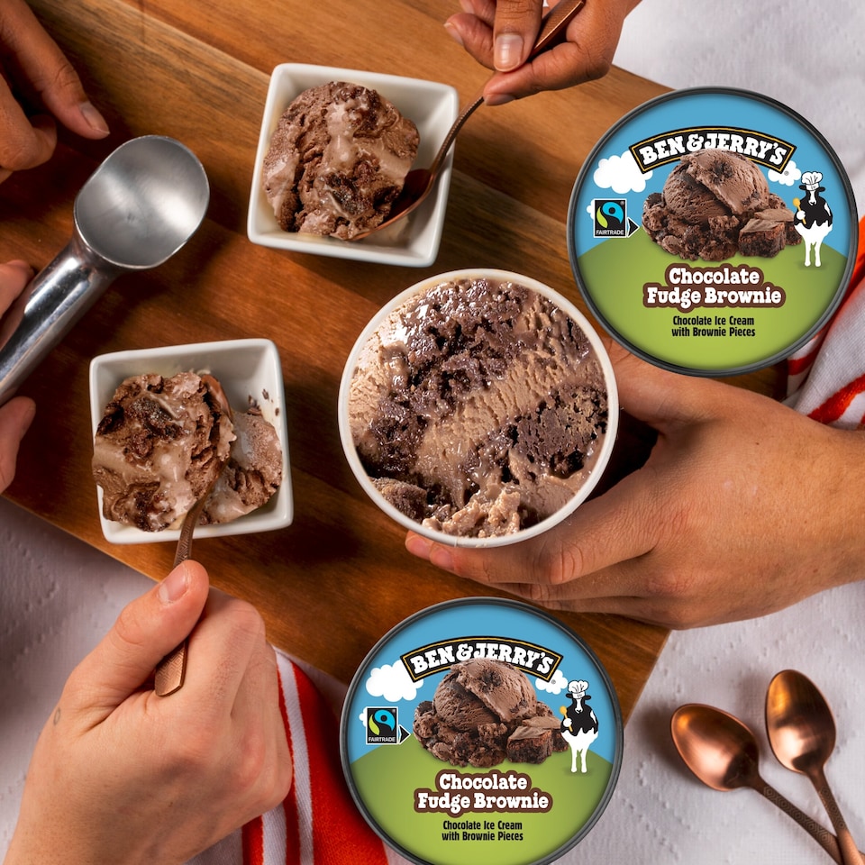 image 1 of Ben & Jerry's Chocolate Fudge Brownie Ice Cream Tub 465ml