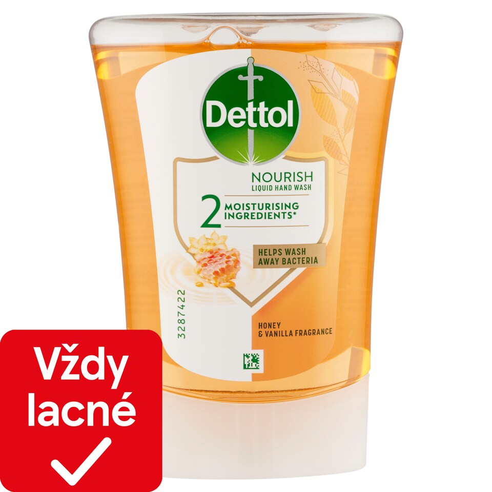 obrázok 1 z Dettol Tekuté mydlo náplň do bezdotykového dávkovača vôňa medu a vanilky 250 ml