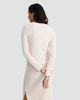 image 3 of F&F Ribbed Button Front Loungewear Cardigan in Stone