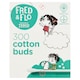 image 1 of Fred & Flo Cotton Buds 300 Pack