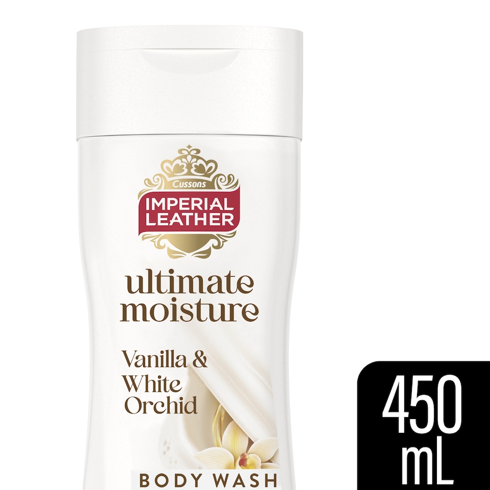 image 1 of IMPERIAL LEATHER ULTIMATE MOISTURE VANILLA & WHITE ORCHID BODYWASH 450 ML