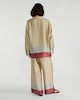 image 3 of F&F Satin Geometric Print Wide Leg Co-ord Trousers in Multi