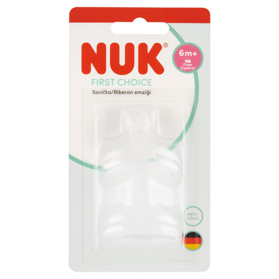 image 1 of Nuk First Choice Flow Control Pacifier 6m+ 2 pcs