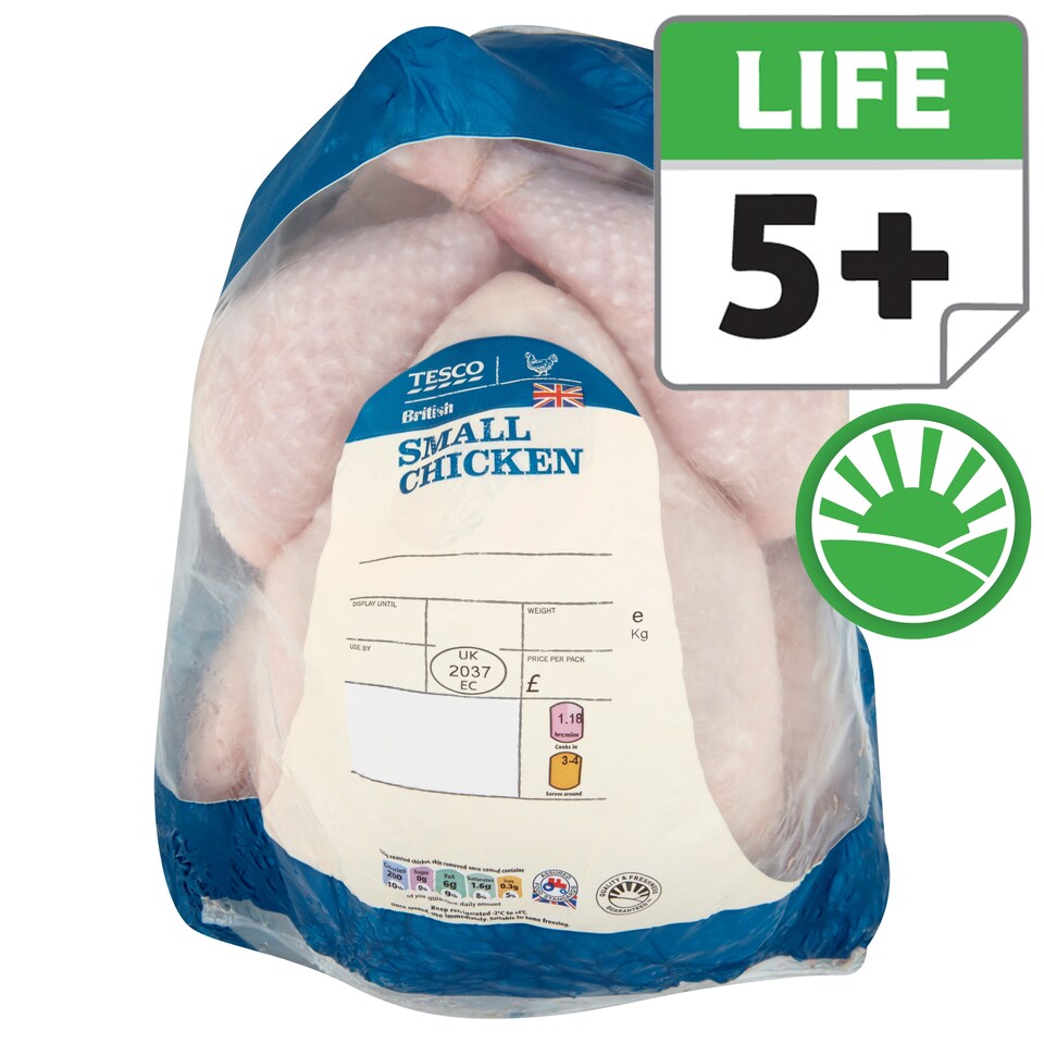 Tesco Fresh Whole Chicken Small 1.0-1.1Kg