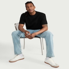 F&F Textured Relaxed Fit T-Shirt in Black