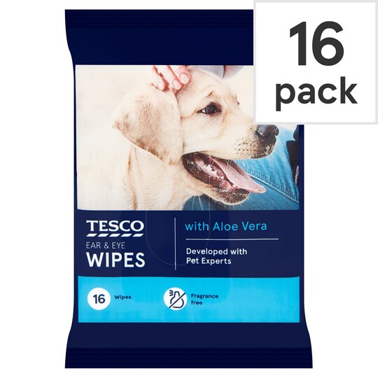 Tesco Pet Care Wipes For Ears And Eyes 16S Tesco Groceries