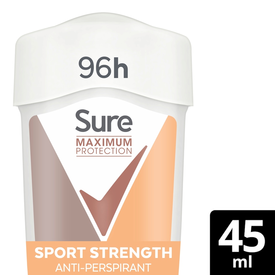 image 1 of Sure Women Sport Strength 96h Maximum Protection Antiperspirant Deodorant Cream 45ml