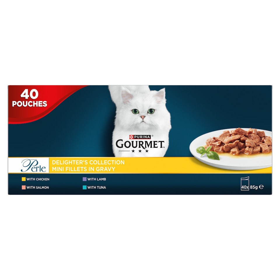 image 1 of Gourmet Perle Delighters Collection in Gravy Wet Cat Food 40x85g
