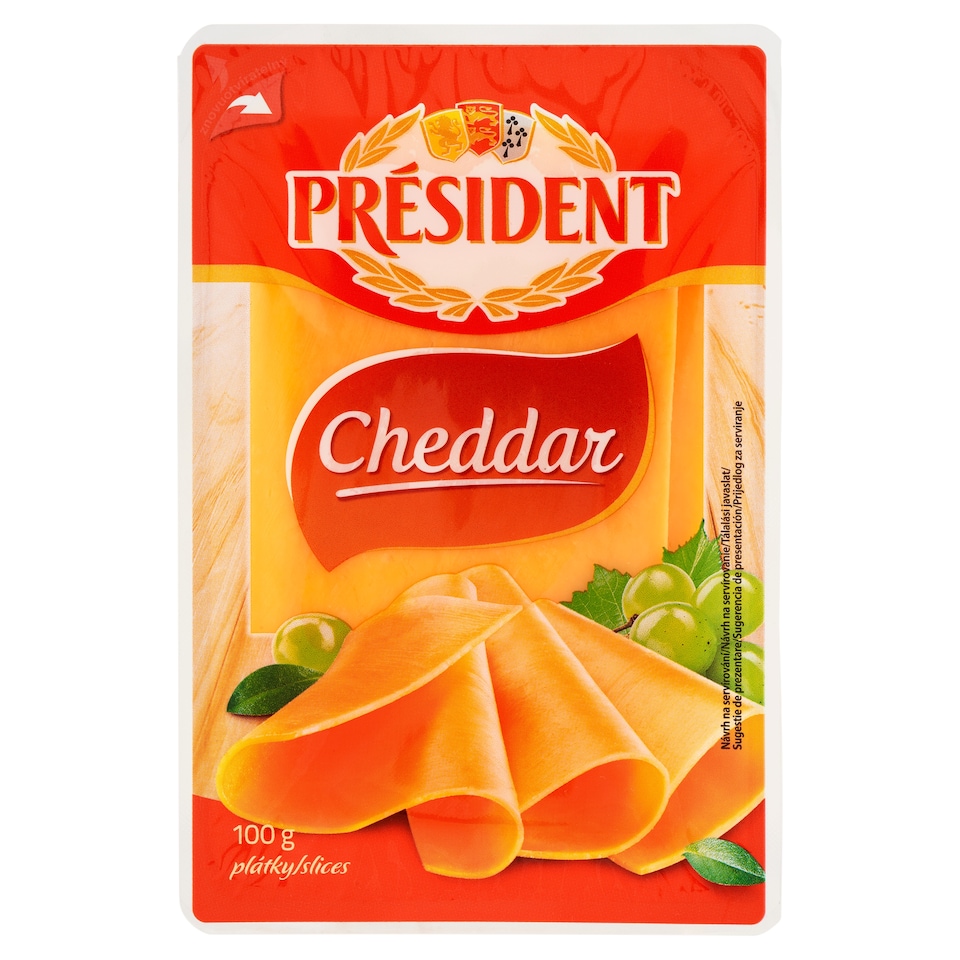 image 1 of Président Cheddar Slices 100g
