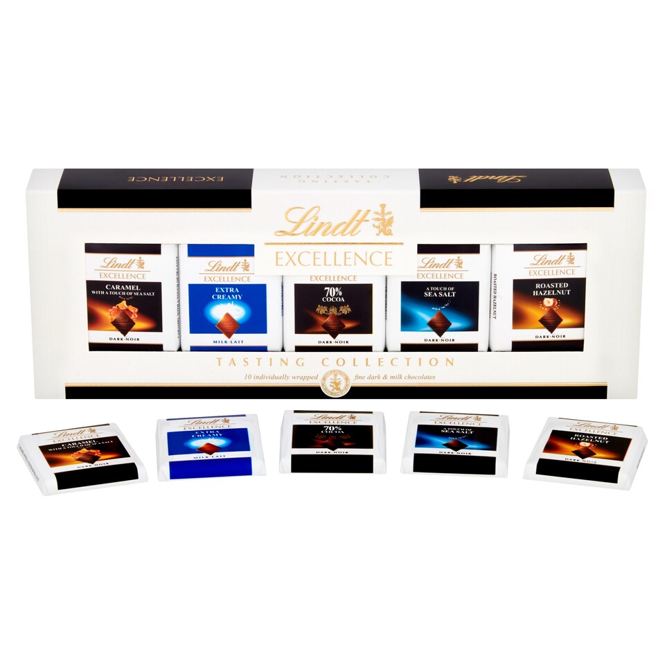 image 1 of Lindt Excellence Chocolate Tasting Collection 100G