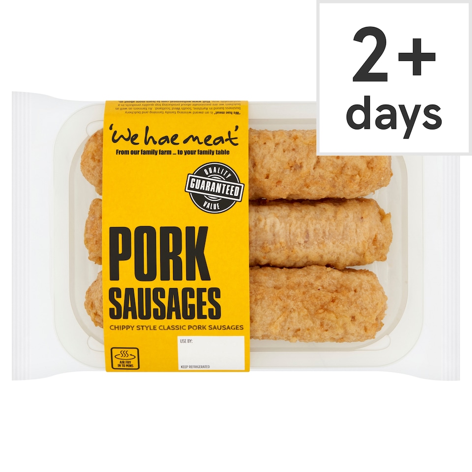 We Hae Meat meat chippy style pork sausages