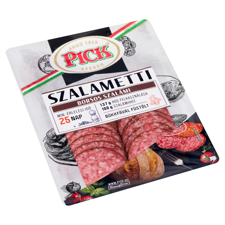 PICK Szalametti szeletelt borsos szalámi 60 g  1. kép