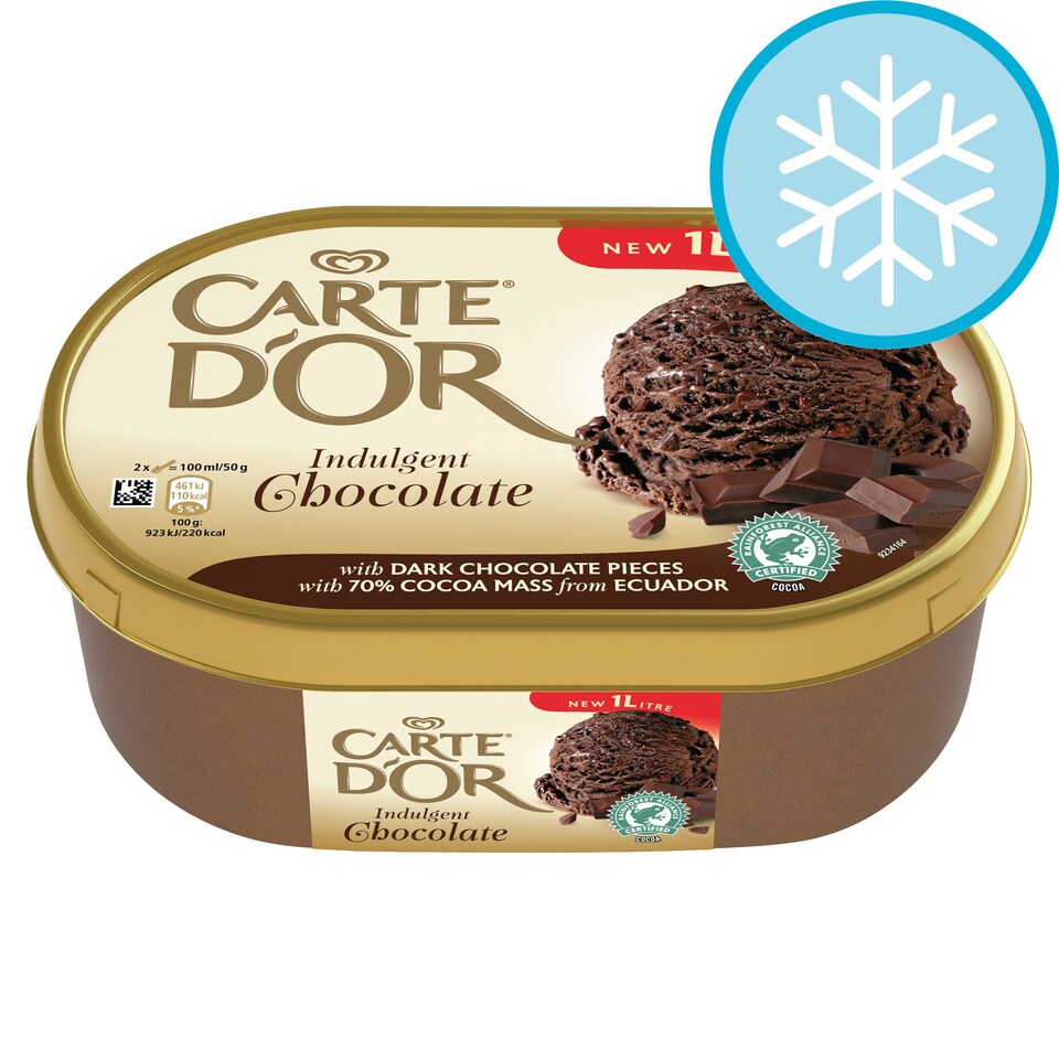 Carte D'or Indulgent Chocolate Ice Cream 1 Large