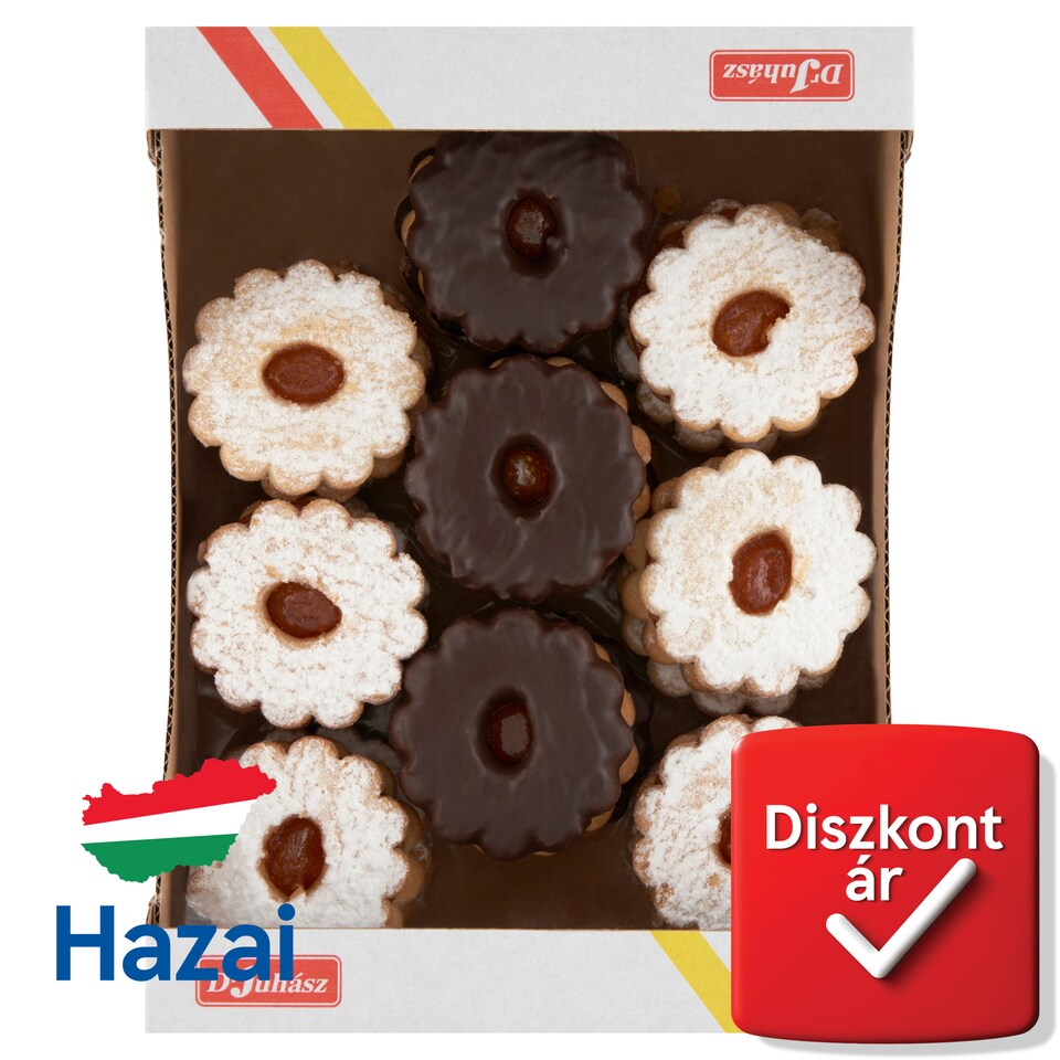 Dr. Juhász Mix of Tea Biscuits Filled with Apricot Jam 400 g