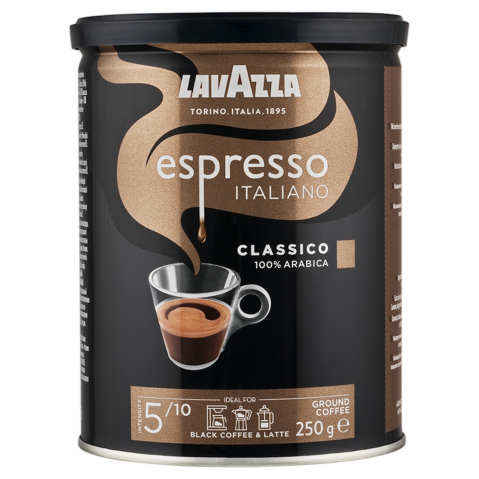 Lavazza Espresso Italiano Classico Roasted Ground Coffee 250 g