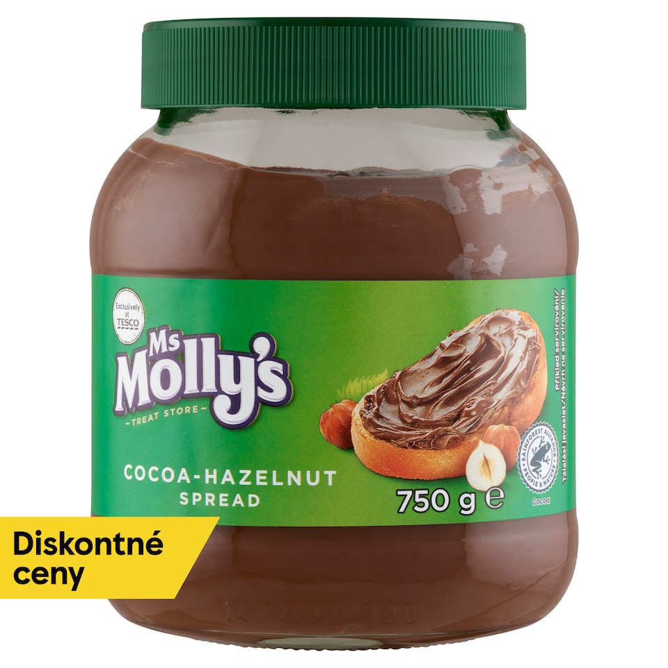 Ms Molly's Kakaovo-lieskovooriešková nátierka 750 g