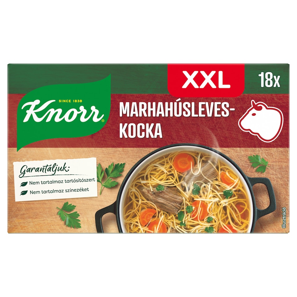 Knorr XXL marhahúsleves-kocka 18 x 10 g (180 g)