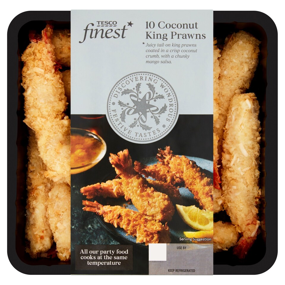 Tesco Finest 10 Coconut King Prawns And Mango Salsa 260G