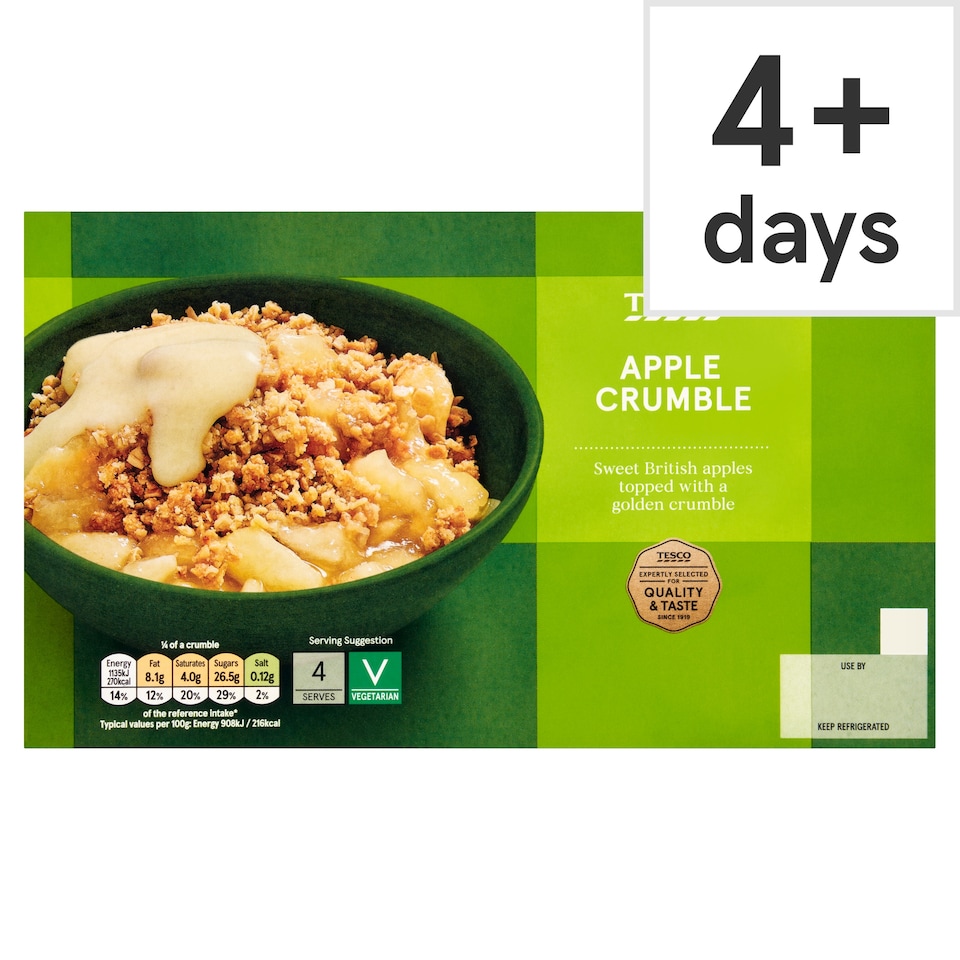 Tesco Apple Crumble 500g 