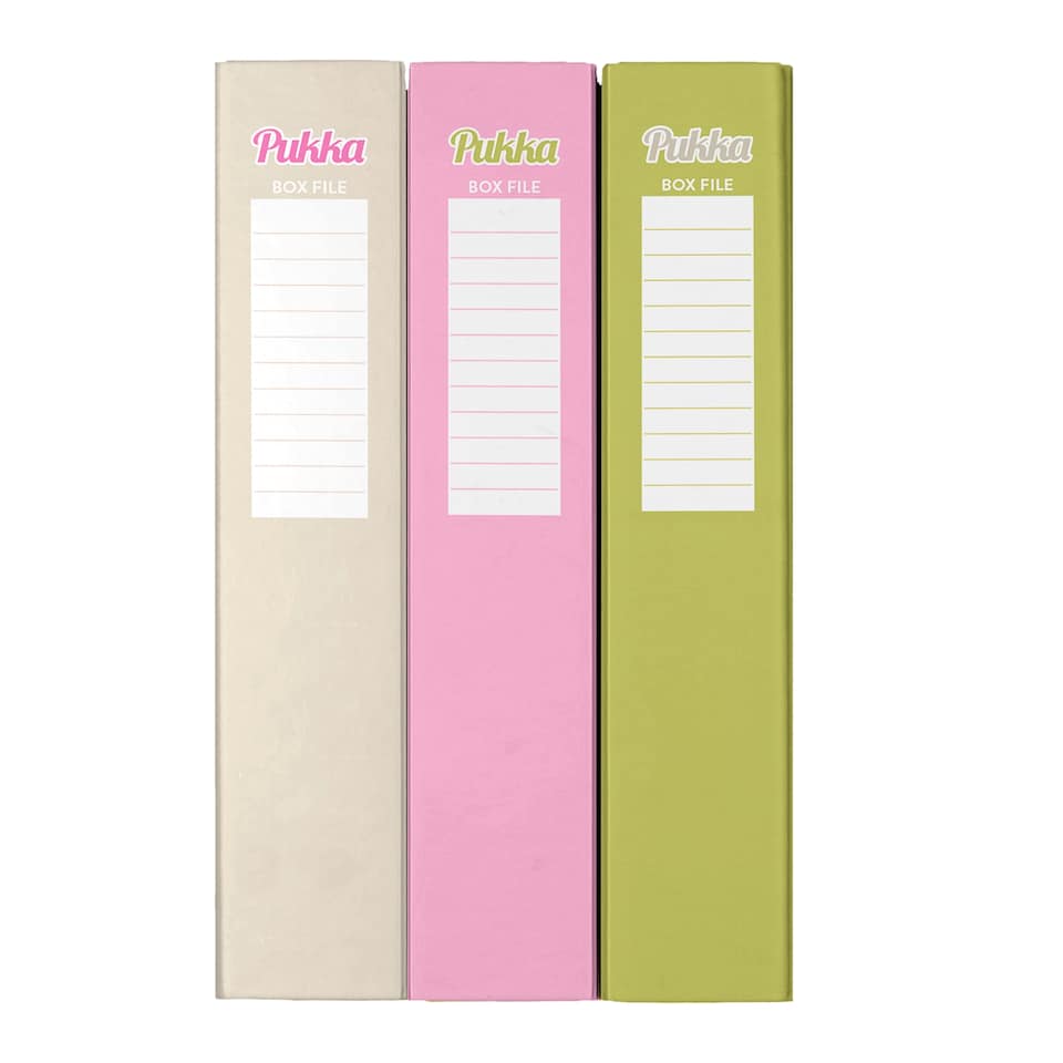 Pukka Pistachio Box File - Assorted
