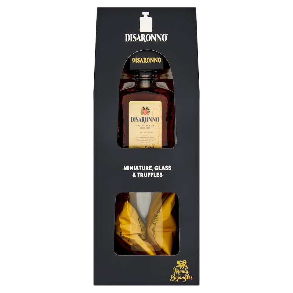 Disaronno Mini Tumbler & Monty Truffle Gift Set