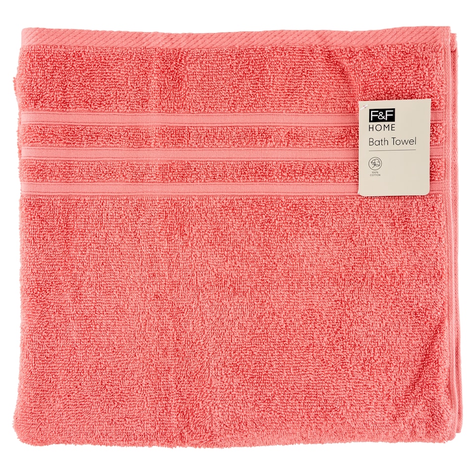 F&F Home Peach osuška 70 cm x 127 cm