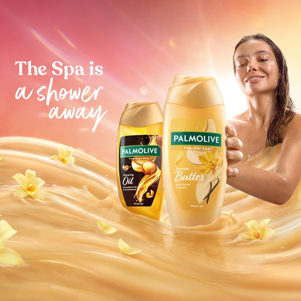 image 1 of Palmolive Thermal Spa Glowing Oil Macadamia Oil & Sandalwood Shower Gel Body Wash 400ml