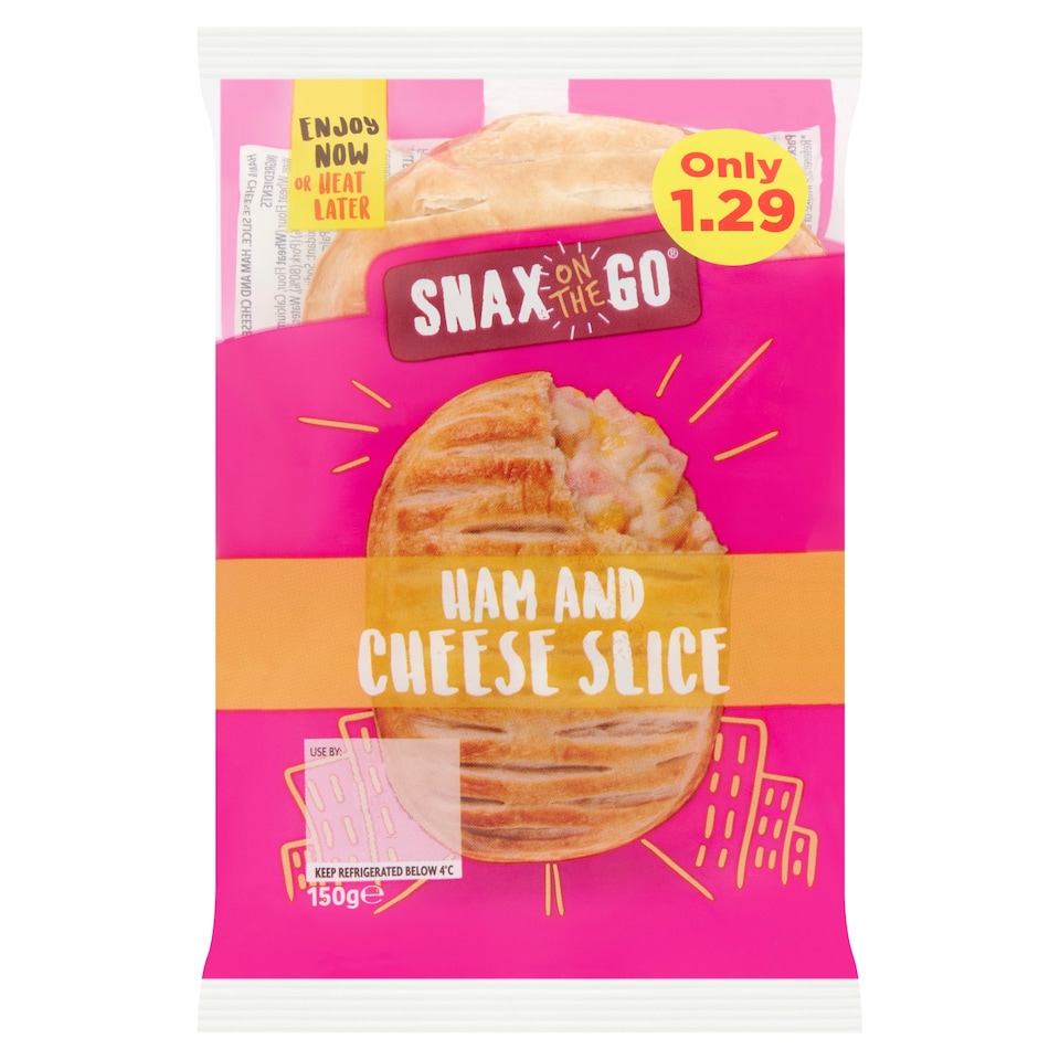 Snax On The Go Ham And Cheese Slice 150G