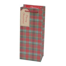 Tesco Tartan Bottle Gift Bag
