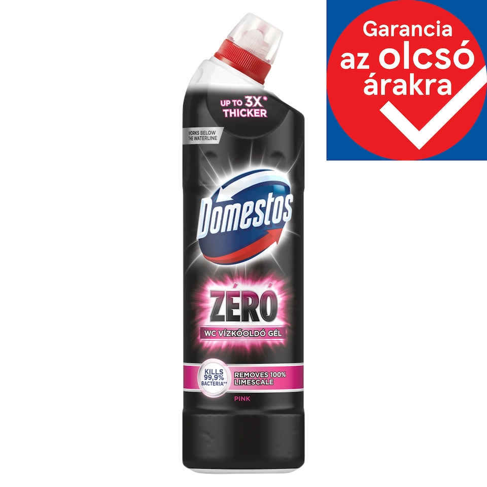 Domestos Zéró Pink WC vízkőoldó gél 750 ml