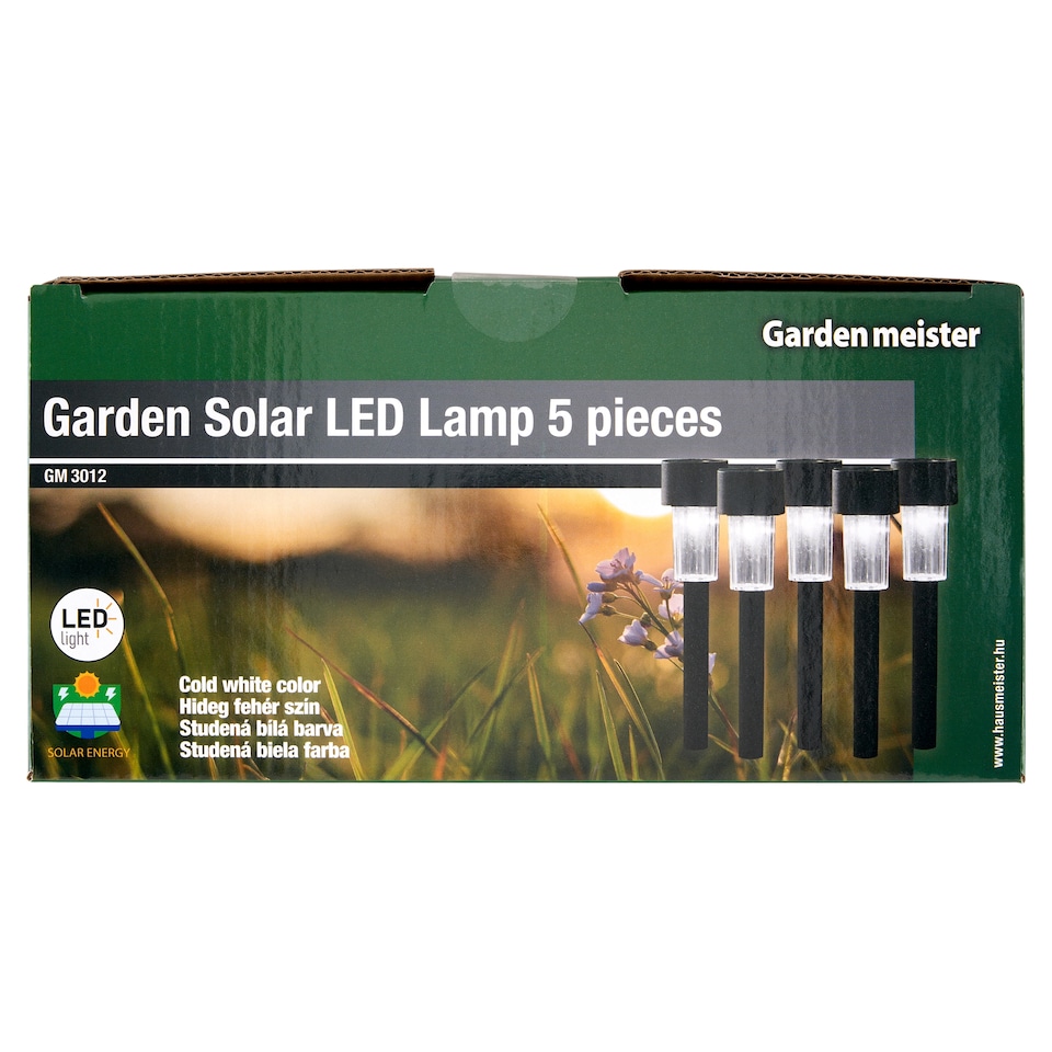 image 1 of Garden meister Plastic Garden LED Solar Lamp 5 pcs