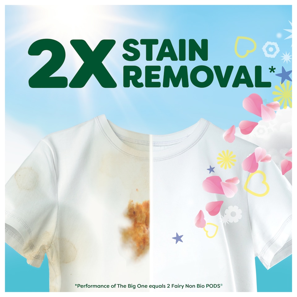 image 1 of Fairy Non Bio The Big One Cherry Blossom & Nordic Cotton  Washing Liquid Pods 21 Washes 833.7g