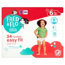 Fred & Flo Easy Fit Size 6 Nappy Pant 34 Pack