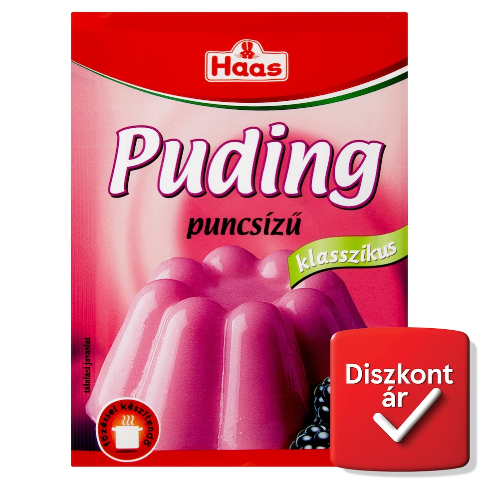 Haas Klasszikus puncsízű pudingpor 3 x 40 g  1. kép