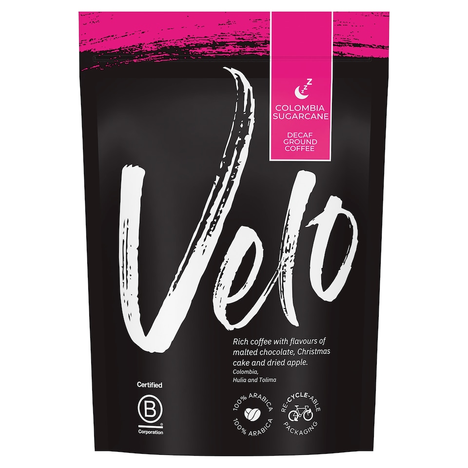 Velo Colombia Decaf Ground Coffee 200g
