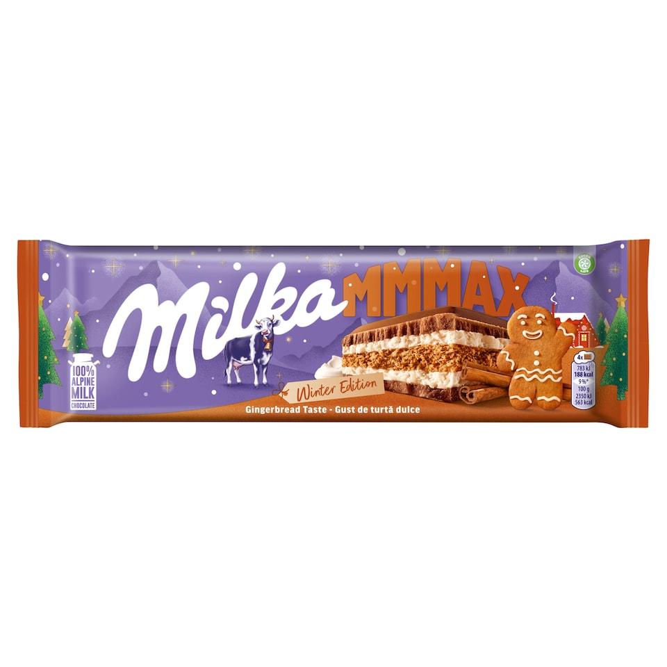 Milka čokoláda Mmmax s perníčkovou príchuťou 300 g