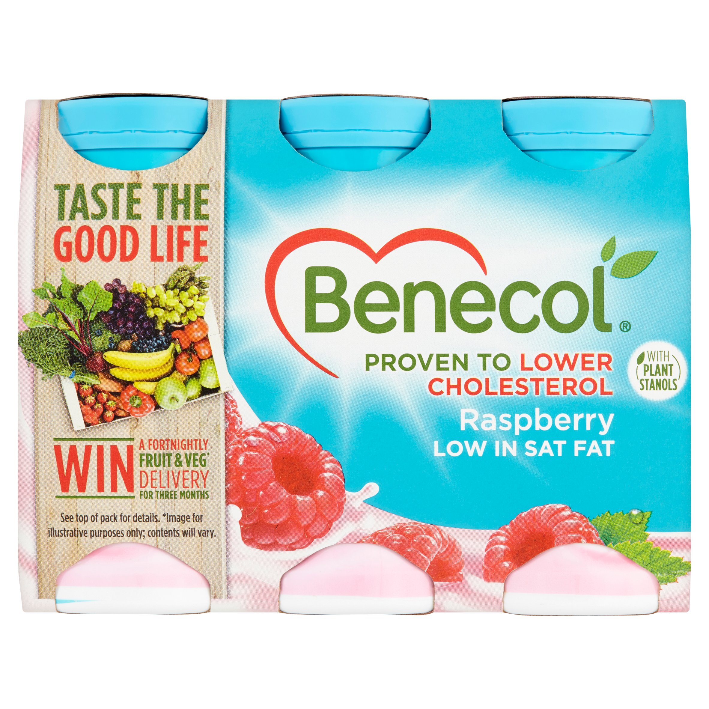 Benecol Raspberry Benecol Yogurt Drink - Raspberry 6x67.5g - Tesco Groceries