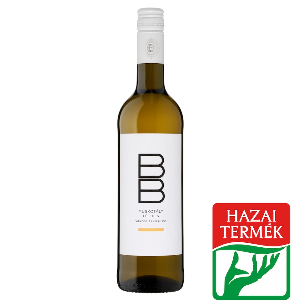 BB Dunántúli Muskotály félédes fehérbor 11% 0,75 l