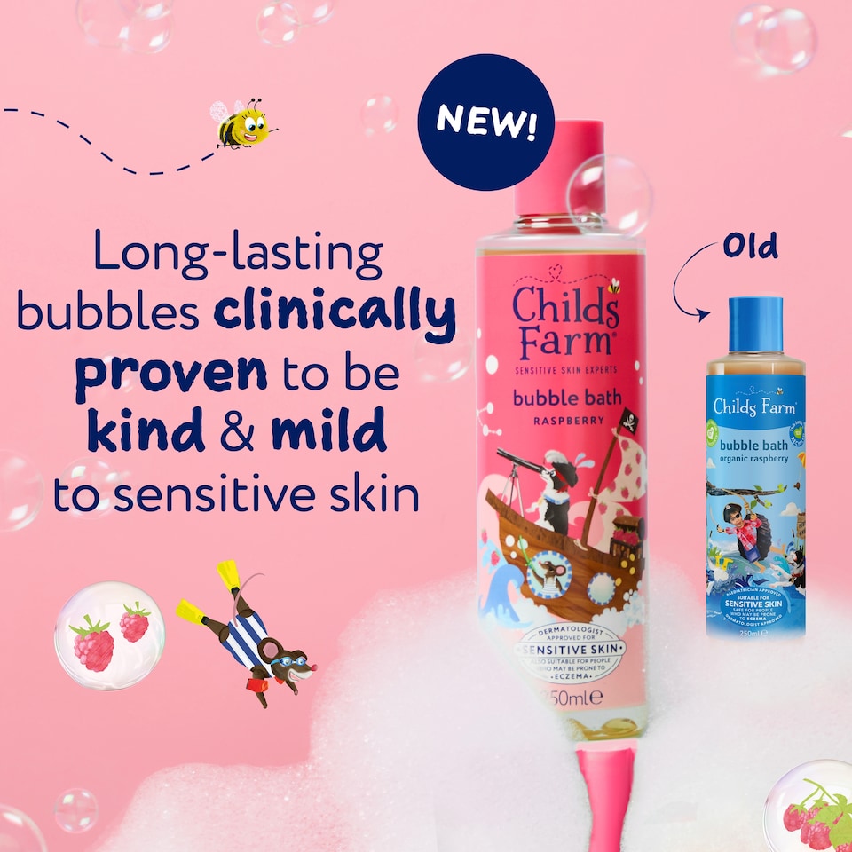 image 1 of Childs Farm Bubble Bath - Raspberry 250ml