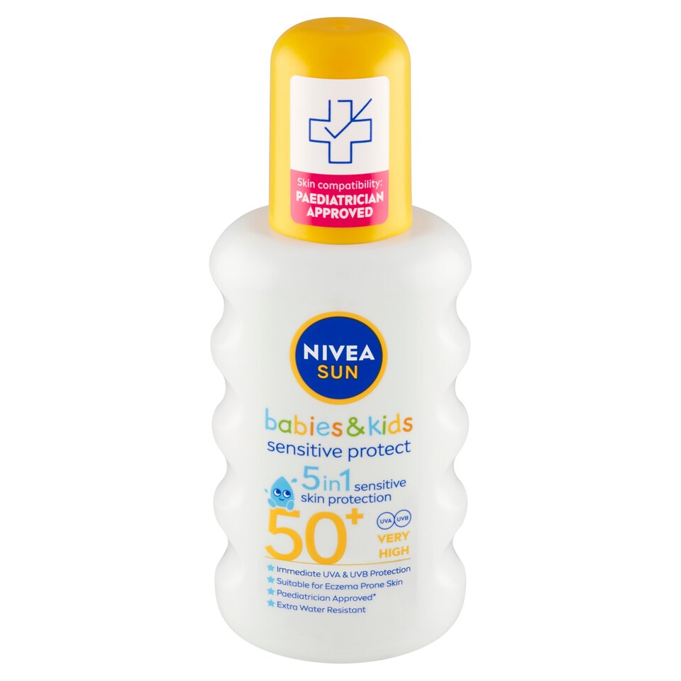 obrázok 1 z Nivea Sun Sensitive Protect Detský sprej na opaľovanie OF 50+ 200 ml