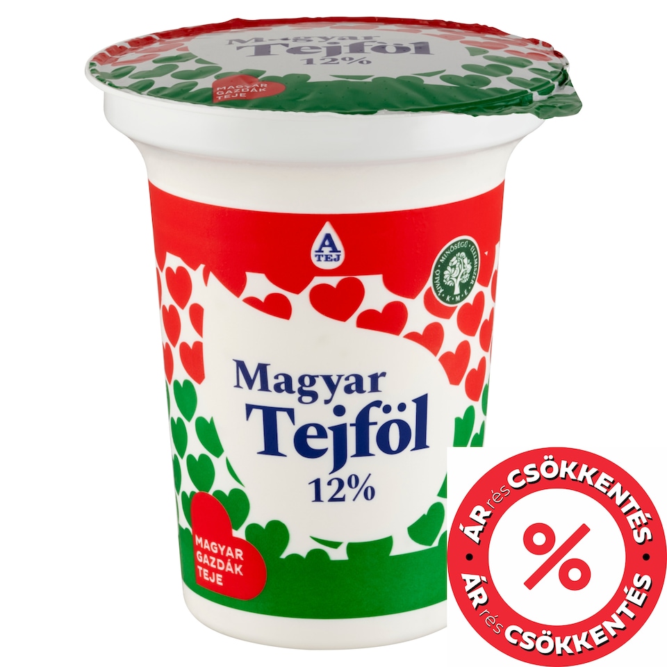 Magyar Tejföl 12% Semi-Fat Sour Cream 330 g