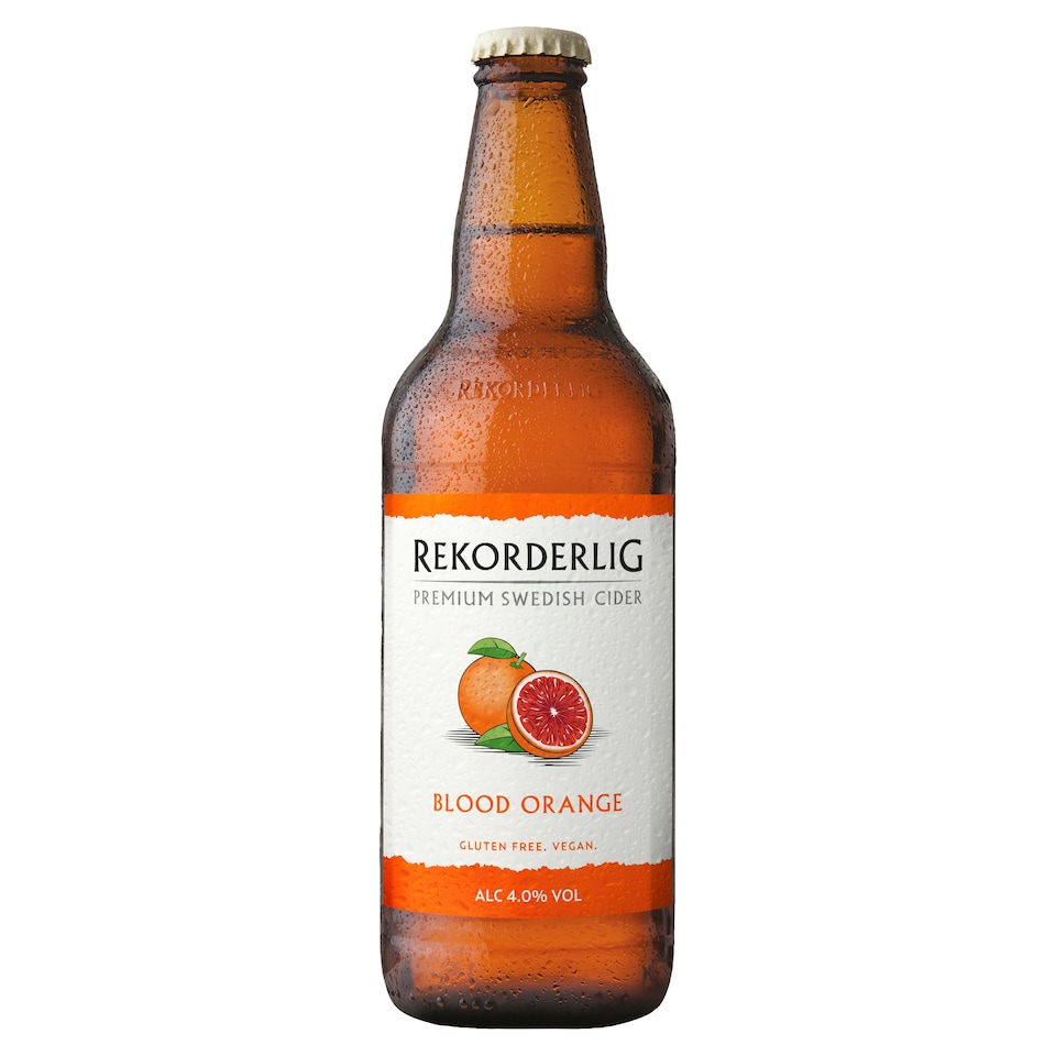 Rekorderlig Blood Orange Premium Fruit Cider Bottle 500ml  
