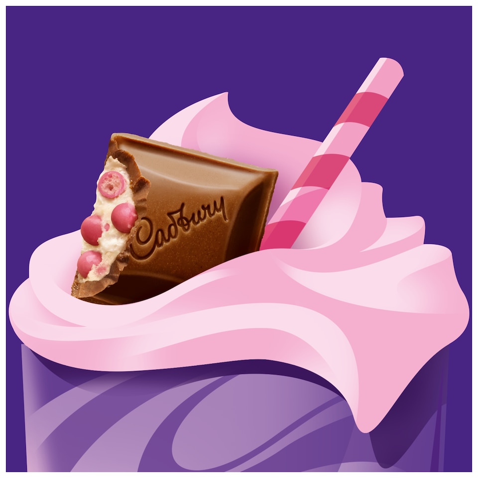 image 1 of Cadbury Dairy Milk Strawberries & Cream Frappe 115g